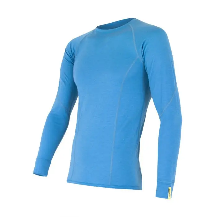 Výhodná Nabídka Pánské funkční tričko s dlouhým rukávem SENSOR Merino Active modrá M