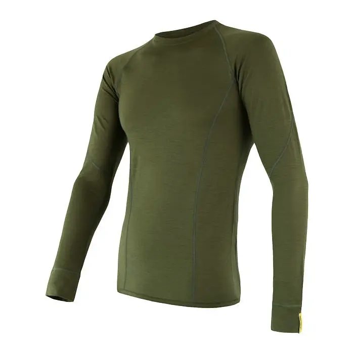 Pánské funkční tričko s dlouhým rukávem SENSOR Merino Active safari XL Výprodej