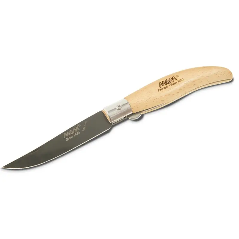 Zavírací nůž s pojistkou MAM Ibérica 2018 Black Titanium 9 cm buk Jen Po Omezenou Doba