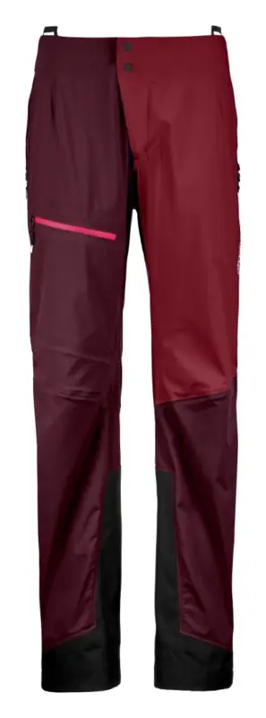 Dámské hardshellové kalhoty ORTOVOX Ortler Dark wine Cenový Hit