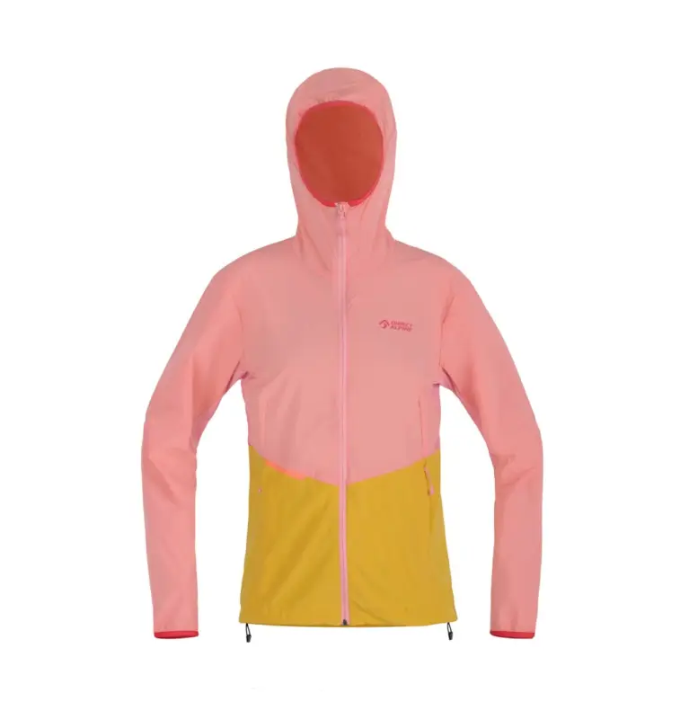 Dámská softshellová bunda Direct Alpine Brenta Lady coral/mango XL Cenově Výhodný