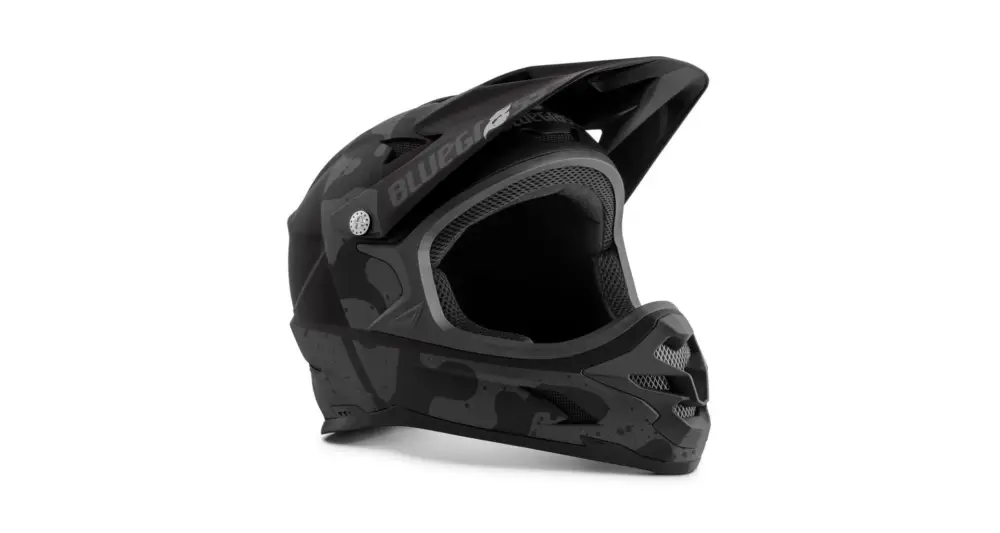 Cyklistická Fullface helma Bluegrass Intox camo černá Vrácení Zdarma