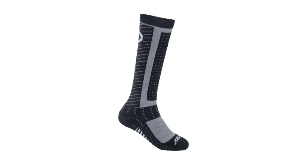 Bezpečná Platba Vysoké teplé ponožky Pro Merino Černá/šedá 43-46