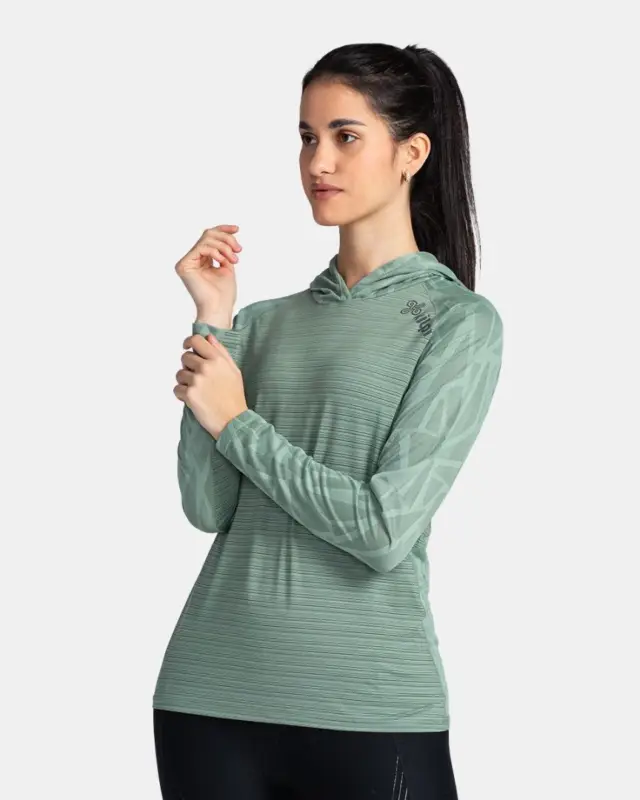 Přímo Od Výrobce Dámská fitness mikina Kilpi Aileen-W dark green XXXL