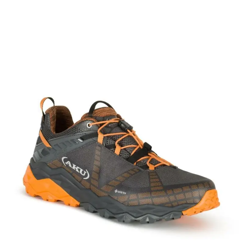 Koupit Online Pánské turistické boty AKU Flyrock GTX BLACK/ORANGE 10 UK