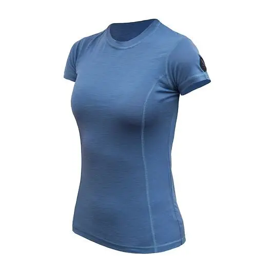 Dámské triko s krátkým rukávem Sensor Merino Air riviera blue XL Zlevněný
