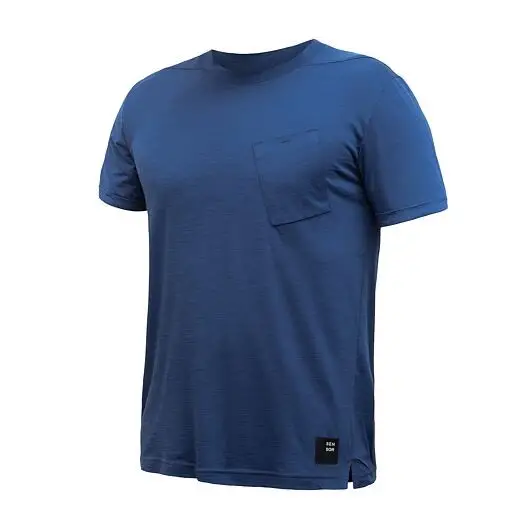 Hit Sezóny Pánské triko s krátkým rukávem Sensor Merino Air Traveller tmavě modrá L