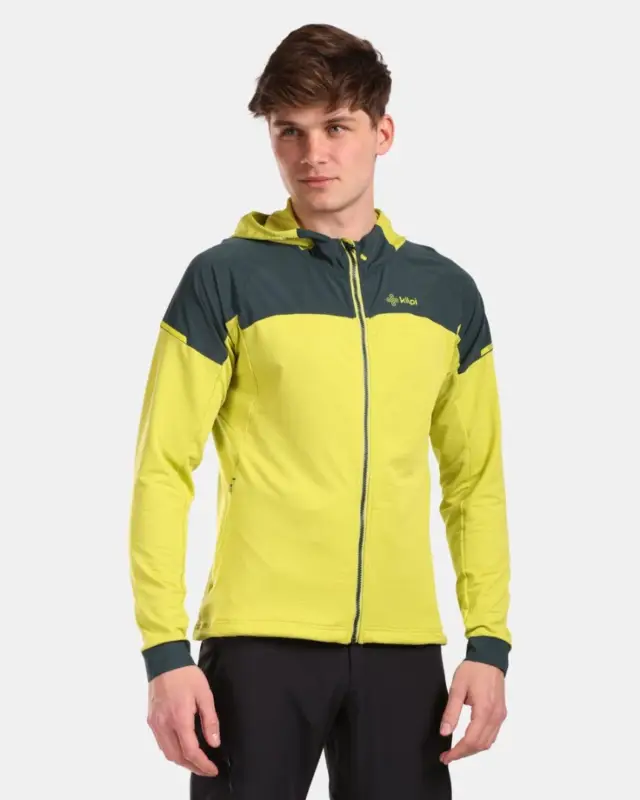 Zlevněný Pánská strečová mikina s kapucí Kilpi Mephis-M LGN 3XL