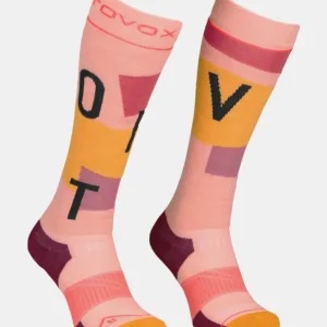 Časově Omezené Dámské lyžařské ponožky Ortovox Free Ride Long Socks Cozy bloom
