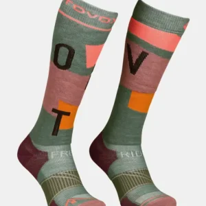 Výprodej Dámské lyžařské ponožky Ortovox Free Ride Long Socks Cozy wild herbs
