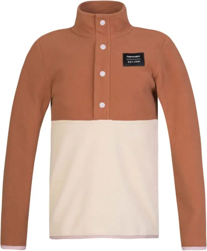 Dětská fleece mikina Hannah Mint JR argan oil/brown rice Omezená Nabídka