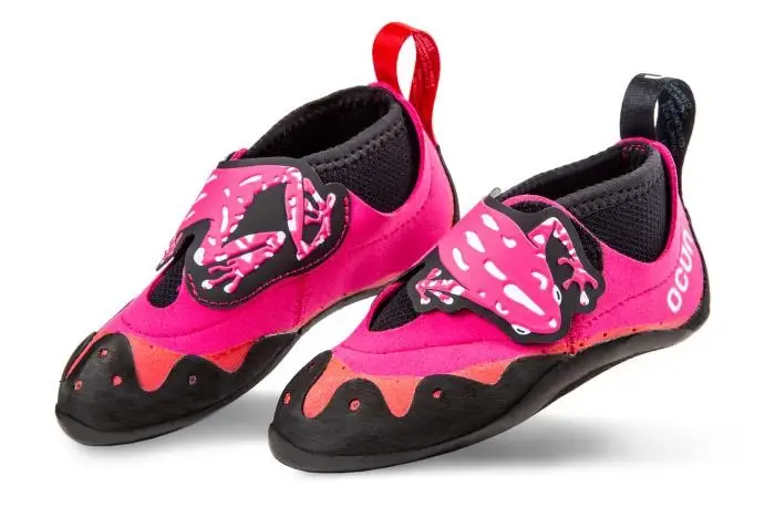 Levný Dětské lezečky Ocún Ribbit pink / black 30-31EU