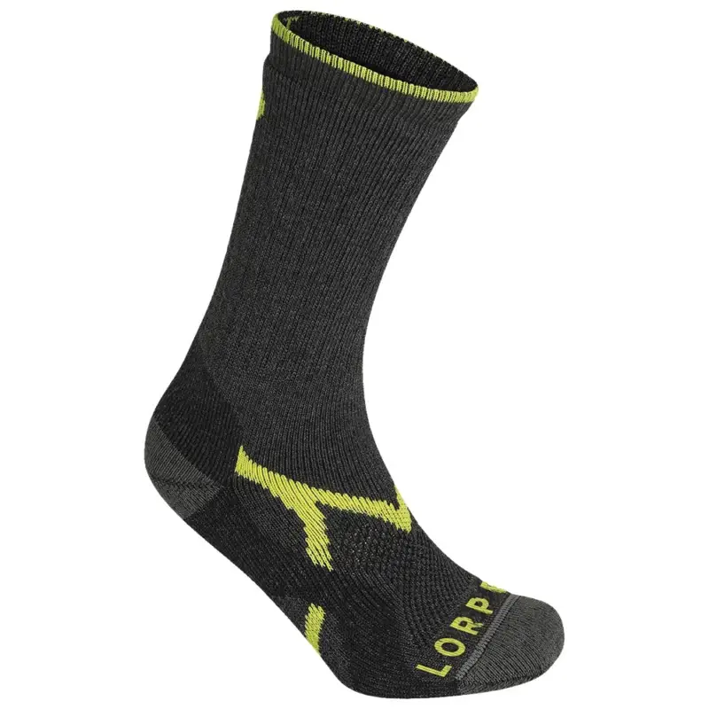 Značkový Pánské ponožky Lorpen Midweight Hiker Eco CHARCOAL/LIME