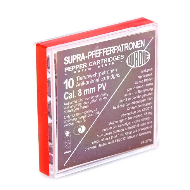 Plynové náboje OC pistole Wadie 8mm 45mg Oblíbený