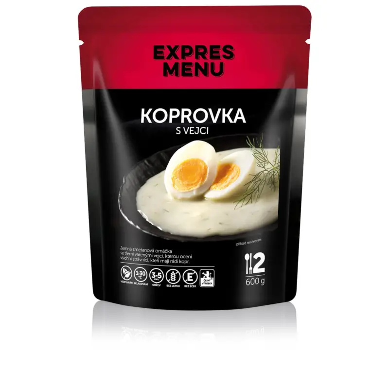 Oblíbený Expres menu Koprovka s vejci (2 porce)