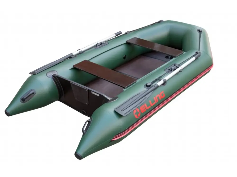 Značkový Nafukovací čluny Elling - Patriot 310 s pevnou skládací podlahou, zelený