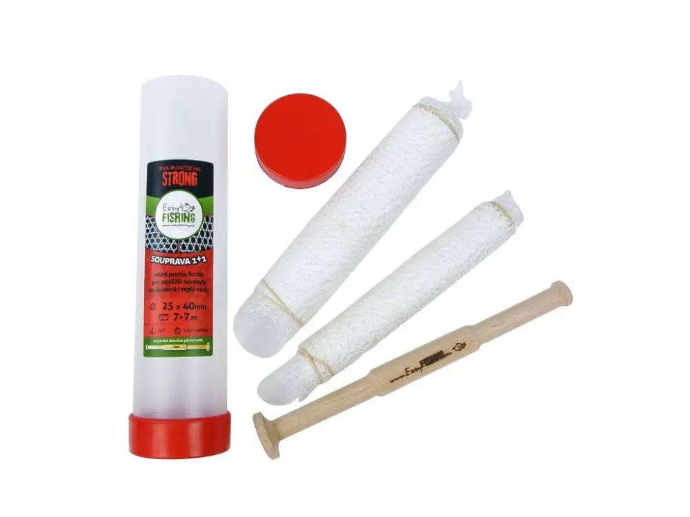 EasyFISHING 7+7m komplet - PVA punčocha STRONG 25+40mm Časově Omezené