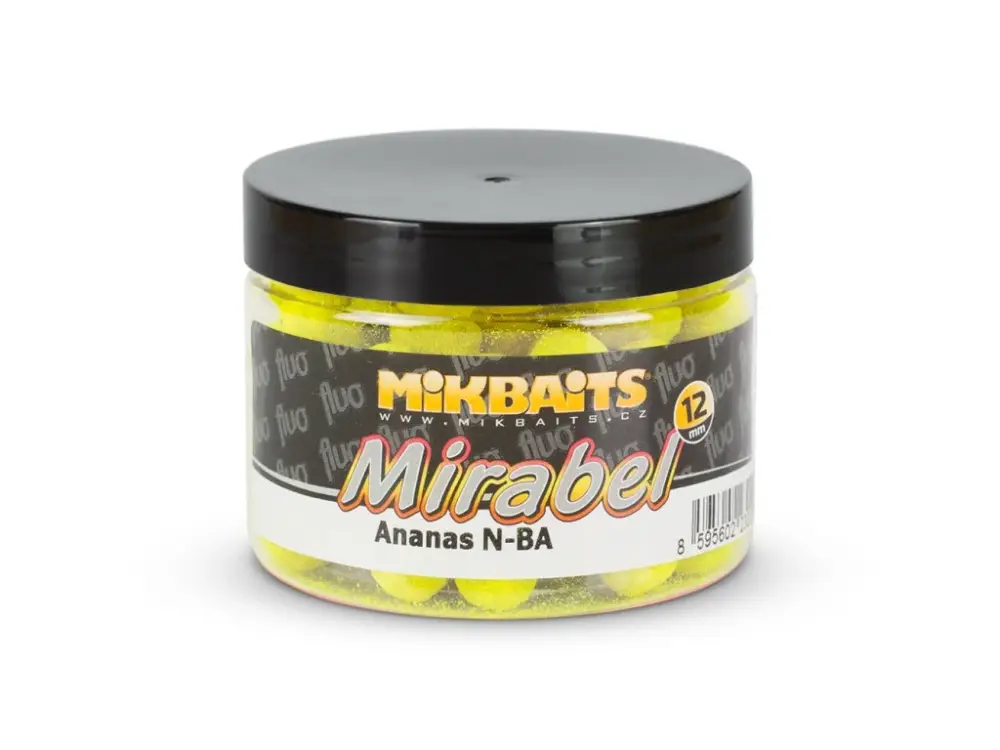 Kup Teď Mirabel Fluo boilie 150ml - Ananas N-BA 12mm