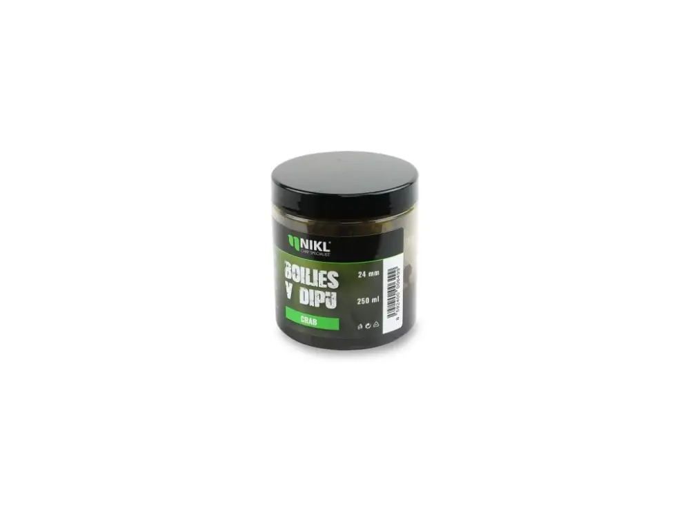 Nikl Boilies v dipu Crab 250ml Poslední Šance