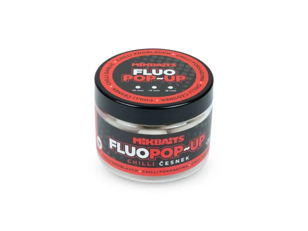 Plovoucí fluo boilie 150ml - Chilli Česnek 18mm Finální Výprodej