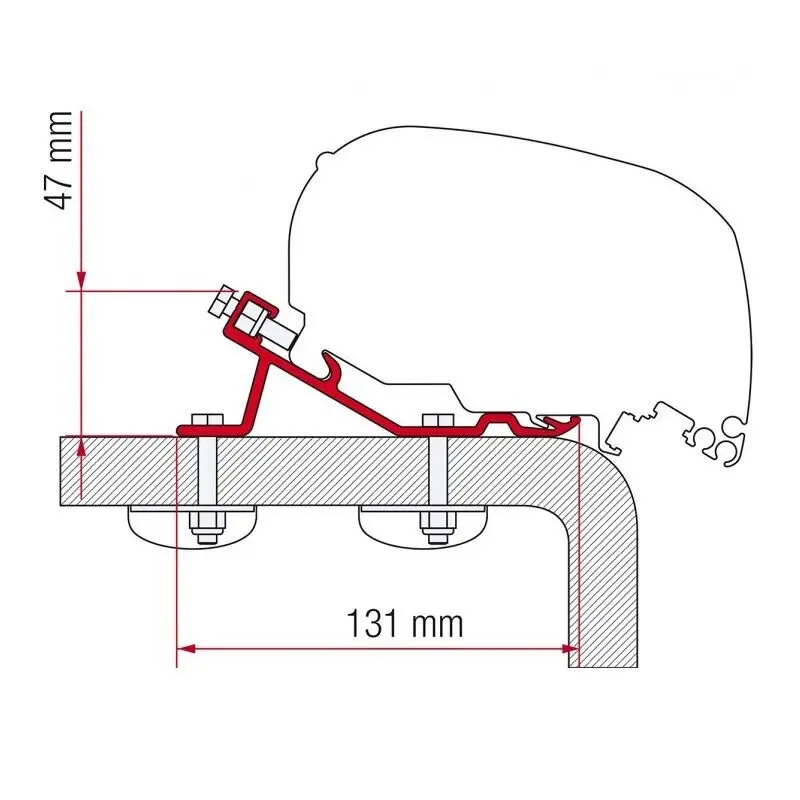 Cenově Výhodný Kit adaptérů Fiamma Standard na markýzy F65/F80